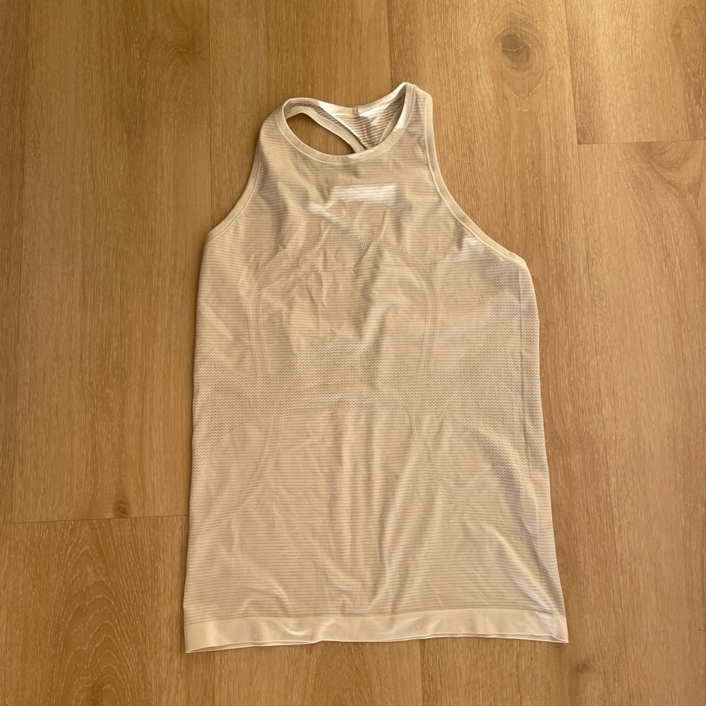White Lululemon tank top